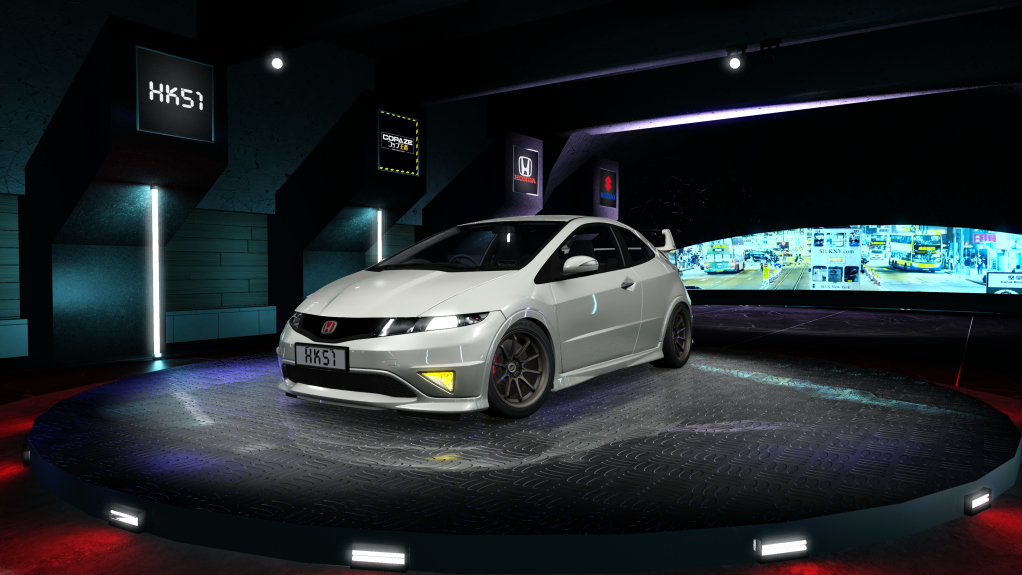 HK51 P1 Honda Civic FN2, skin Championship White