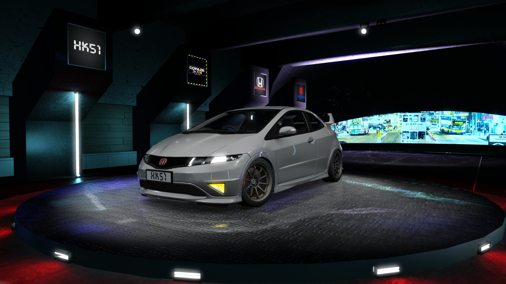 HK51 P1 Honda Civic FN2, skin Platinum Metallic Silver