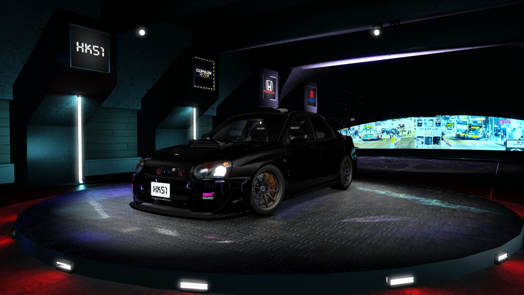 HK51 P1 Subaru Impreza WRX STi GDB, skin Black