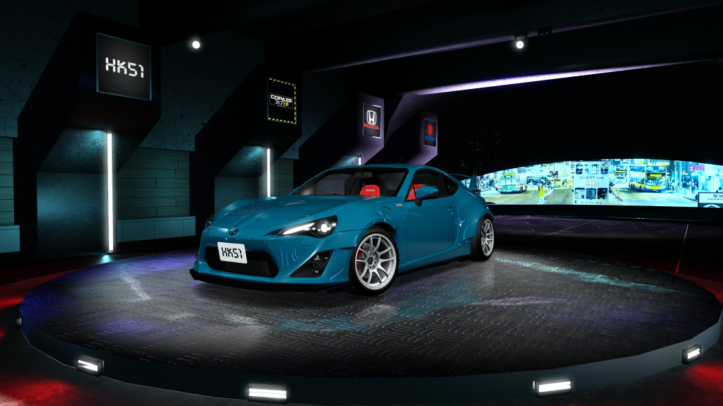 HK51 P1 Toyota GT86, skin envy_turquoise_blue