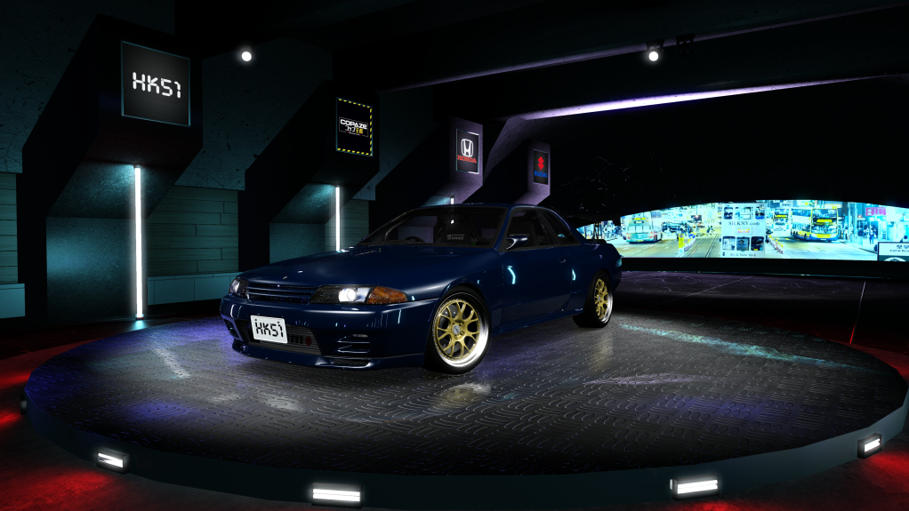 HK51 P1 Nissan Skyline GTR32, skin Bayside_Blue