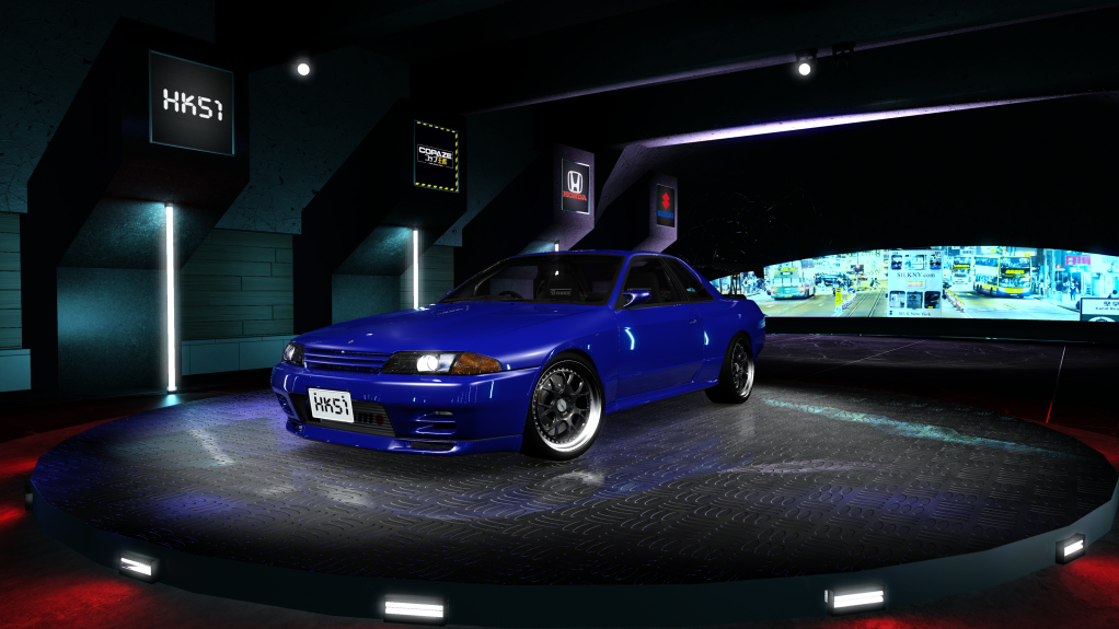 HK51 P1 Nissan Skyline GTR32, skin Blue