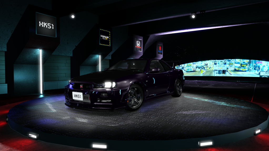 HK51 P1 Nissan Skyline GTR34, skin Mightnight_Purple