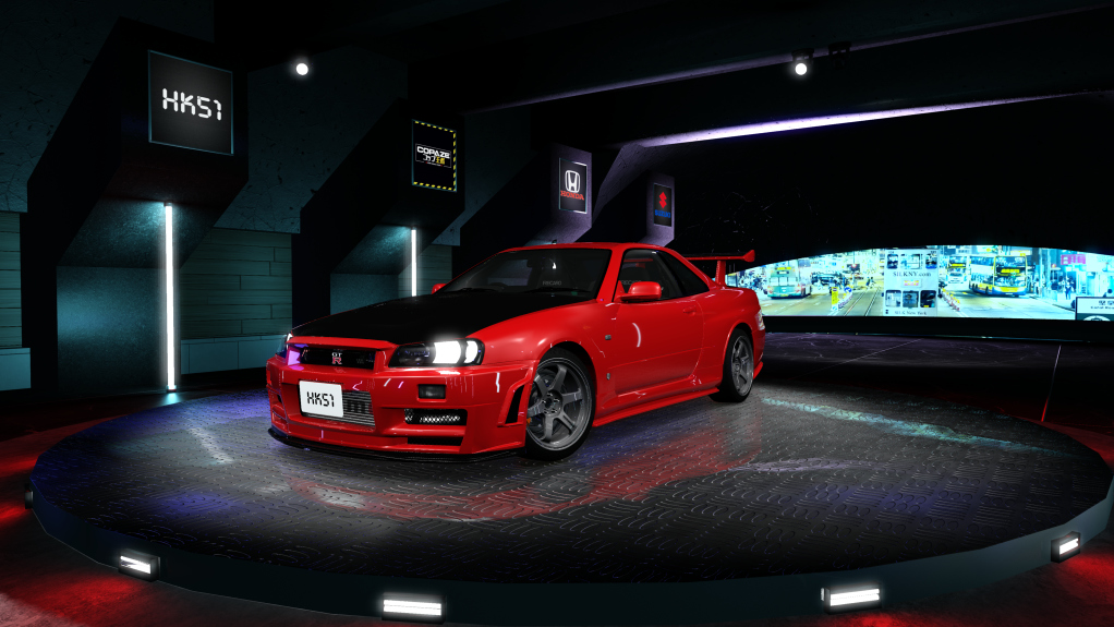 HK51 P1 Nissan Skyline GTR34, skin active_red