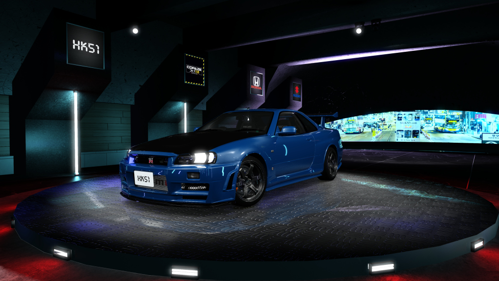 HK51 P1 Nissan Skyline GTR34, skin bayside_blue