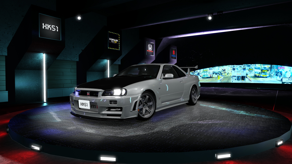 HK51 P1 Nissan Skyline GTR34, skin silver