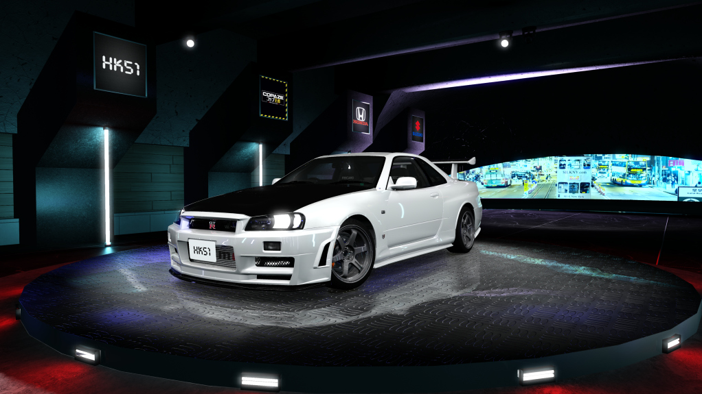 HK51 P1 Nissan Skyline GTR34, skin white