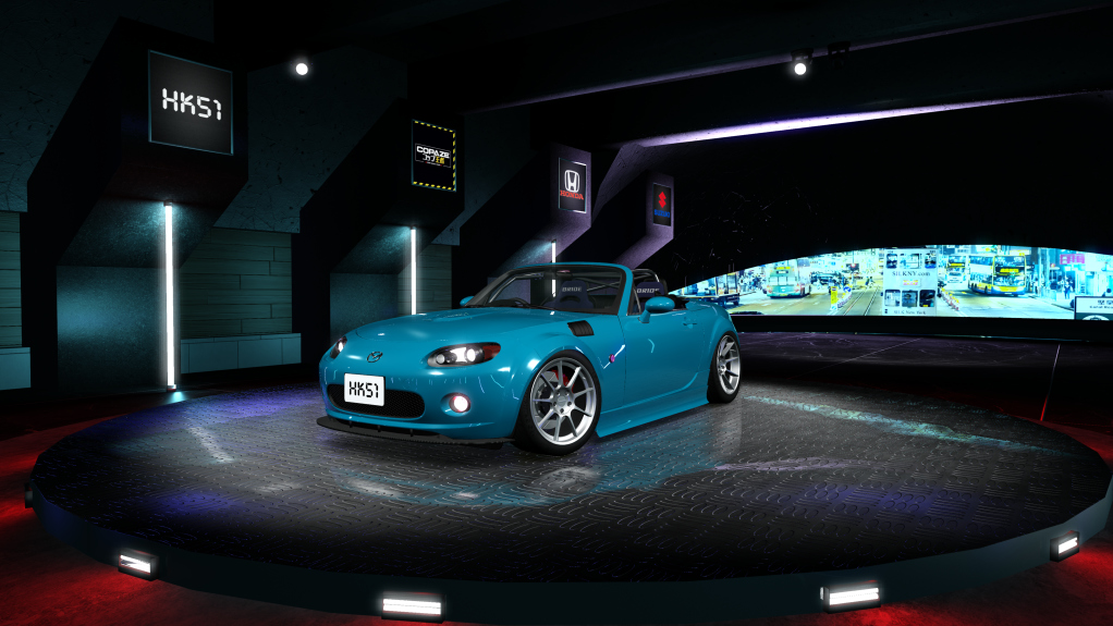 HK51 P1 Mazda MX-5 NC, skin envy_cyan_blue