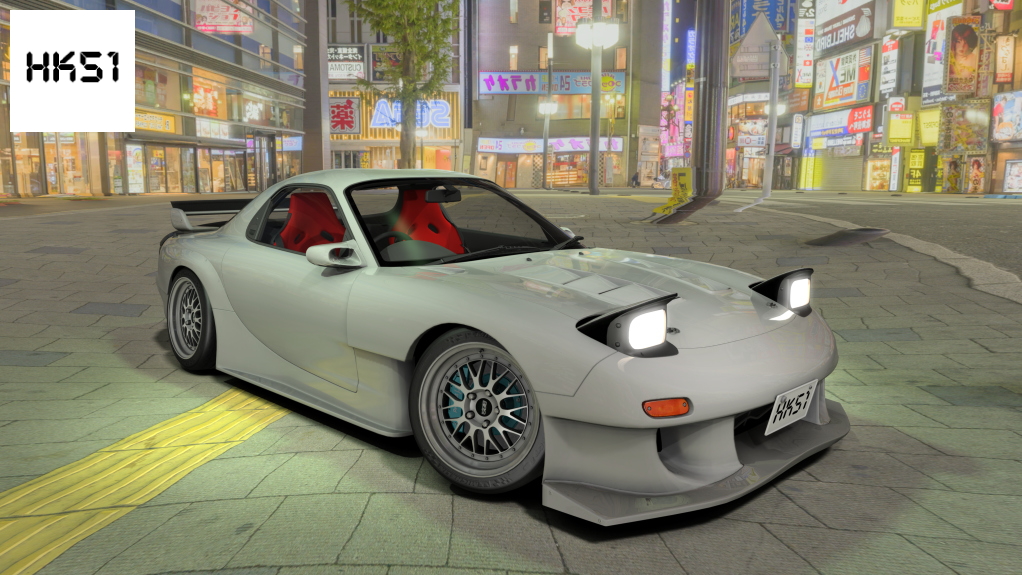 HK51 P1 Mazda RX7 FD3S, skin 01_pure_white