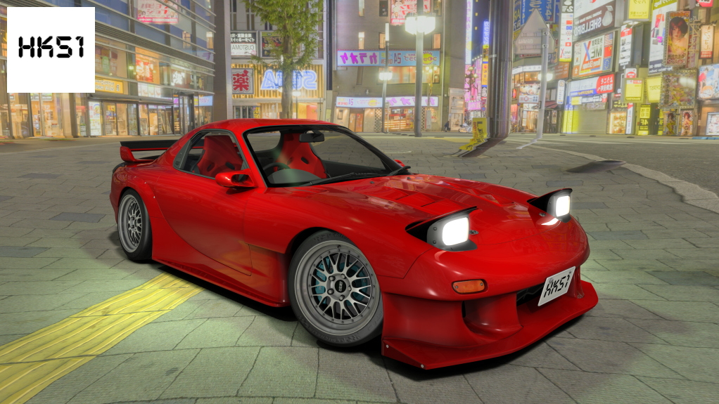 HK51 P1 Mazda RX7 FD3S, skin 06_blaze_red