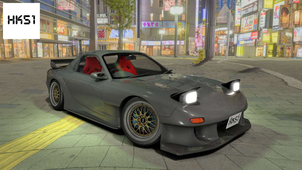 HK51 P1 Mazda RX7 FD3S, skin 08_titanium_grey