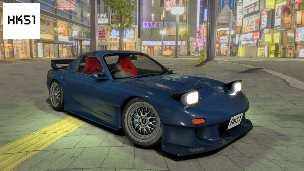 HK51 P1 Mazda RX7 FD3S, skin 10_blue_mica