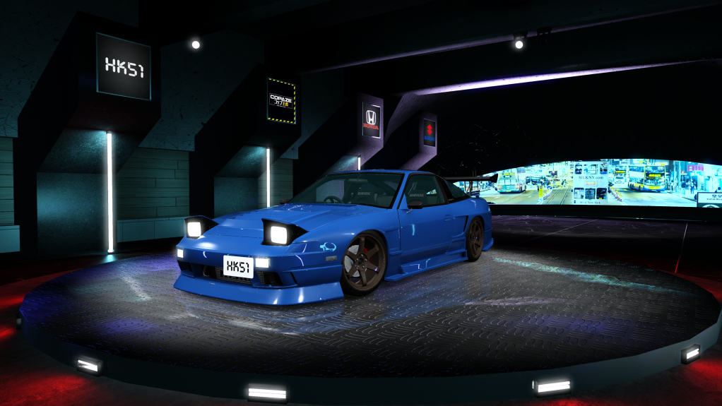 HK51 P1 Nissan Silvia S13, skin blue