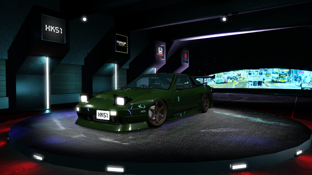 HK51 P1 Nissan Silvia S13, skin dark_green