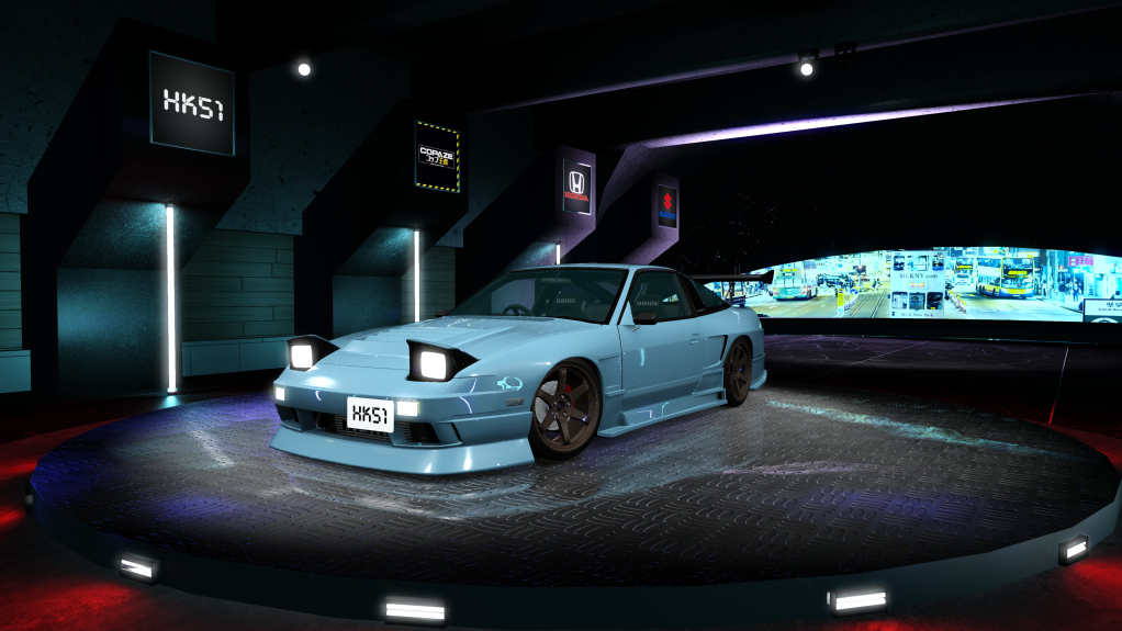 HK51 P1 Nissan Silvia S13, skin light_blue
