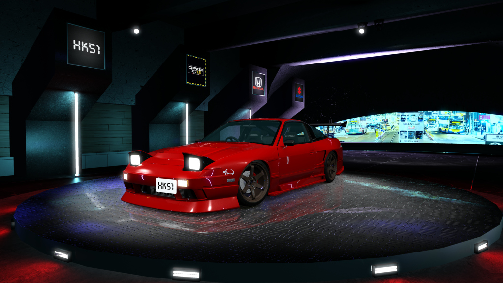 HK51 P1 Nissan Silvia S13, skin red