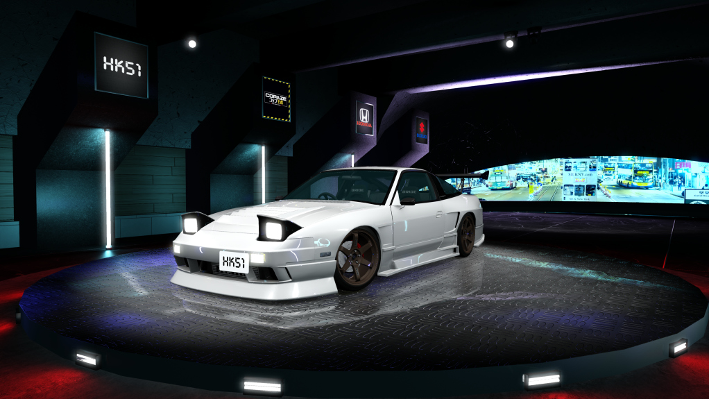 HK51 P1 Nissan Silvia S13, skin white