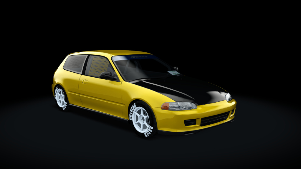 HOTHEAD Honda Civic SiR-II [EG6] kanjo, skin spoon_yellow