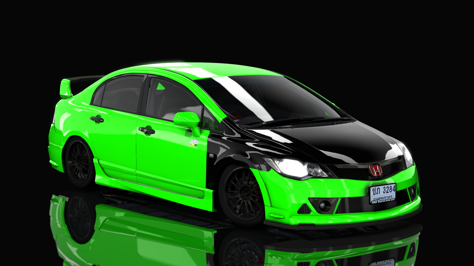 HOTHEAD21 Honda Civic FD Mugen, skin Green