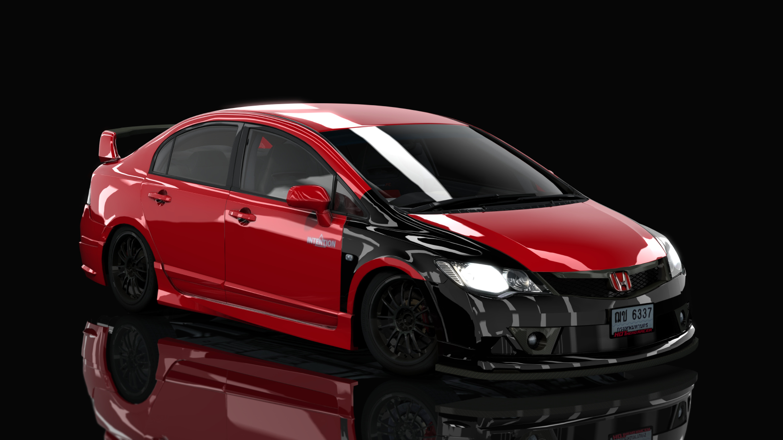 HOTHEAD21 Honda Civic FD Mugen, skin Red
