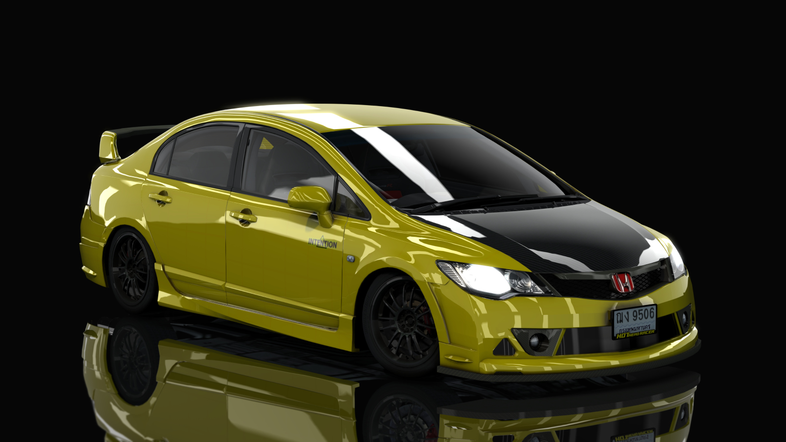 HOTHEAD21 Honda Civic FD Mugen, skin Yellow