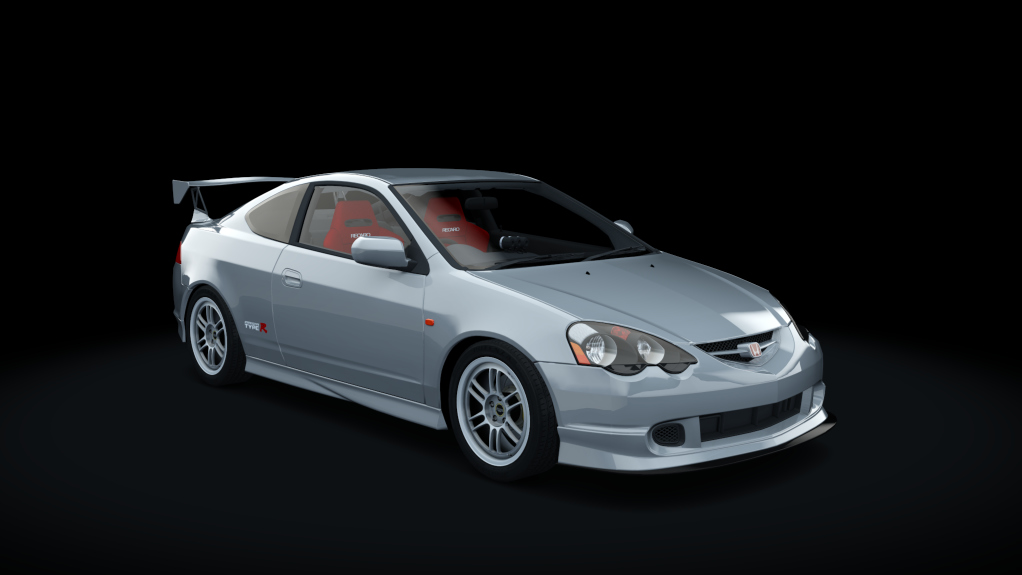 Honda Integra DC5 Track, skin Satin_Silver_Metallic_Red_Int