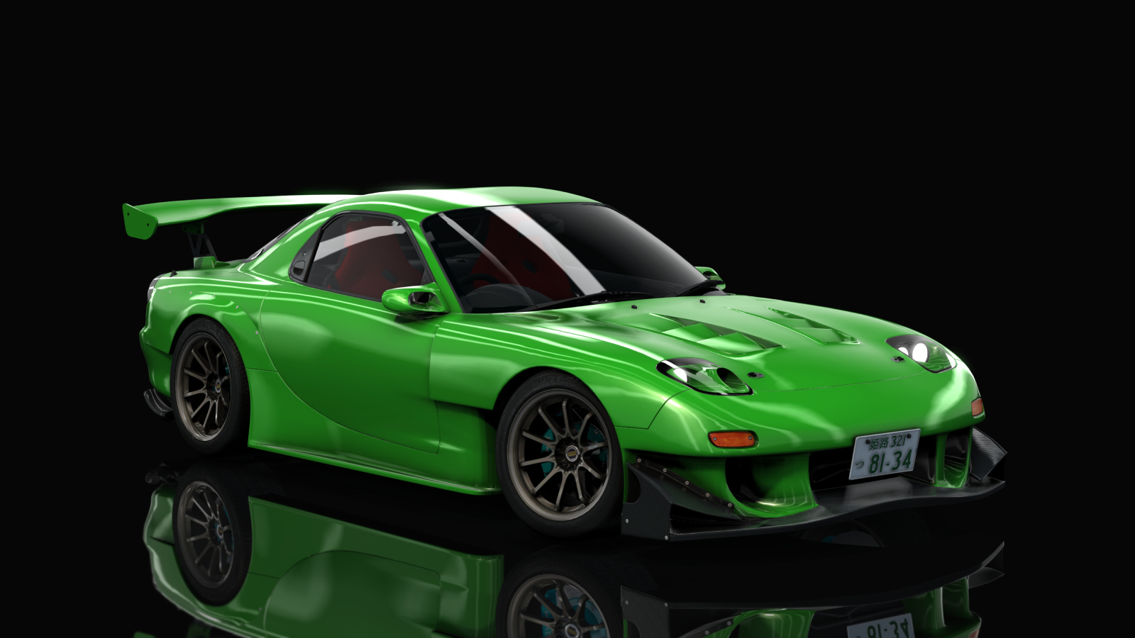 HOTHEAD21 Mazda RX-7 Re amemiya, skin 09_Forest_Green