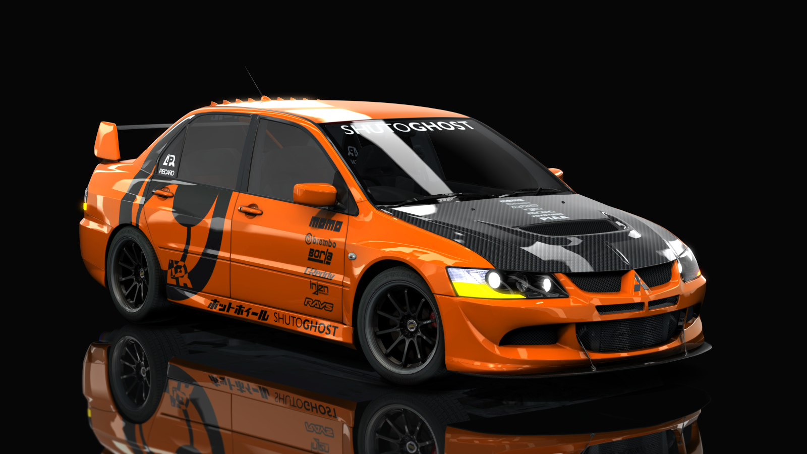 HOTHEAD21 Mitsubishi Lancer Evolution VIII, skin 13_shuto_ghost