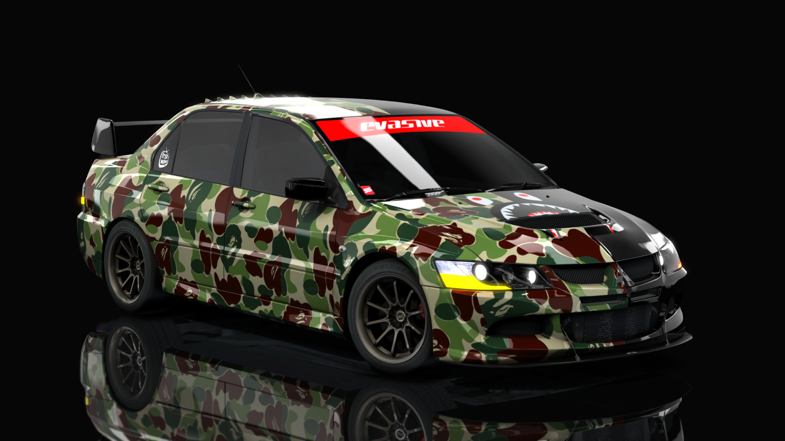 HOTHEAD21 Mitsubishi Lancer Evolution VIII, skin 14_that_black_evo