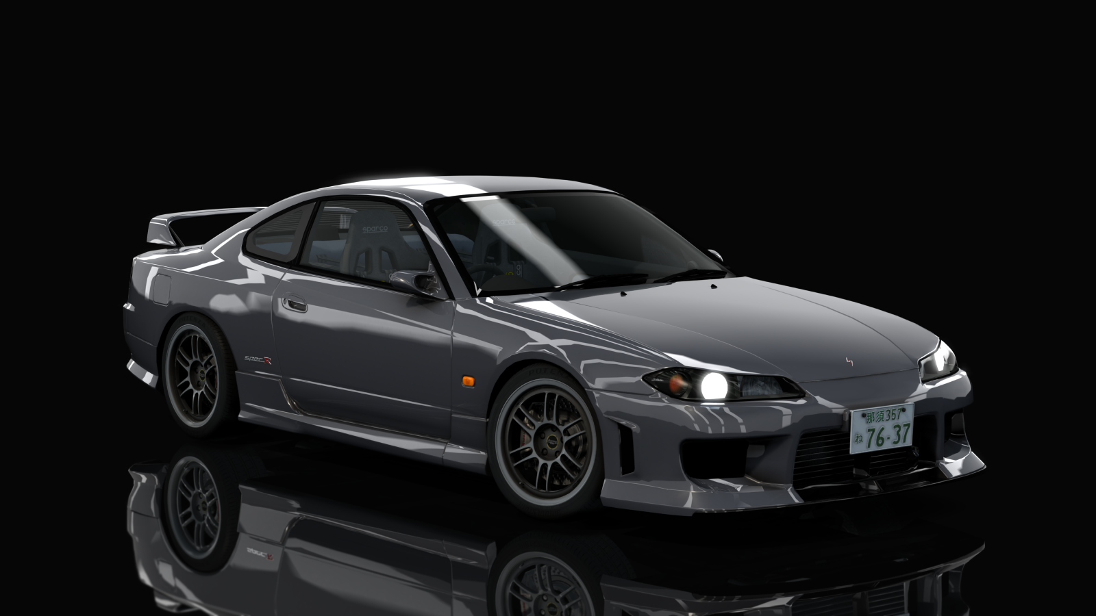 HOTHEAD21 Nissan Silvia S15, skin 02_Sparkling_Silver_Metallic