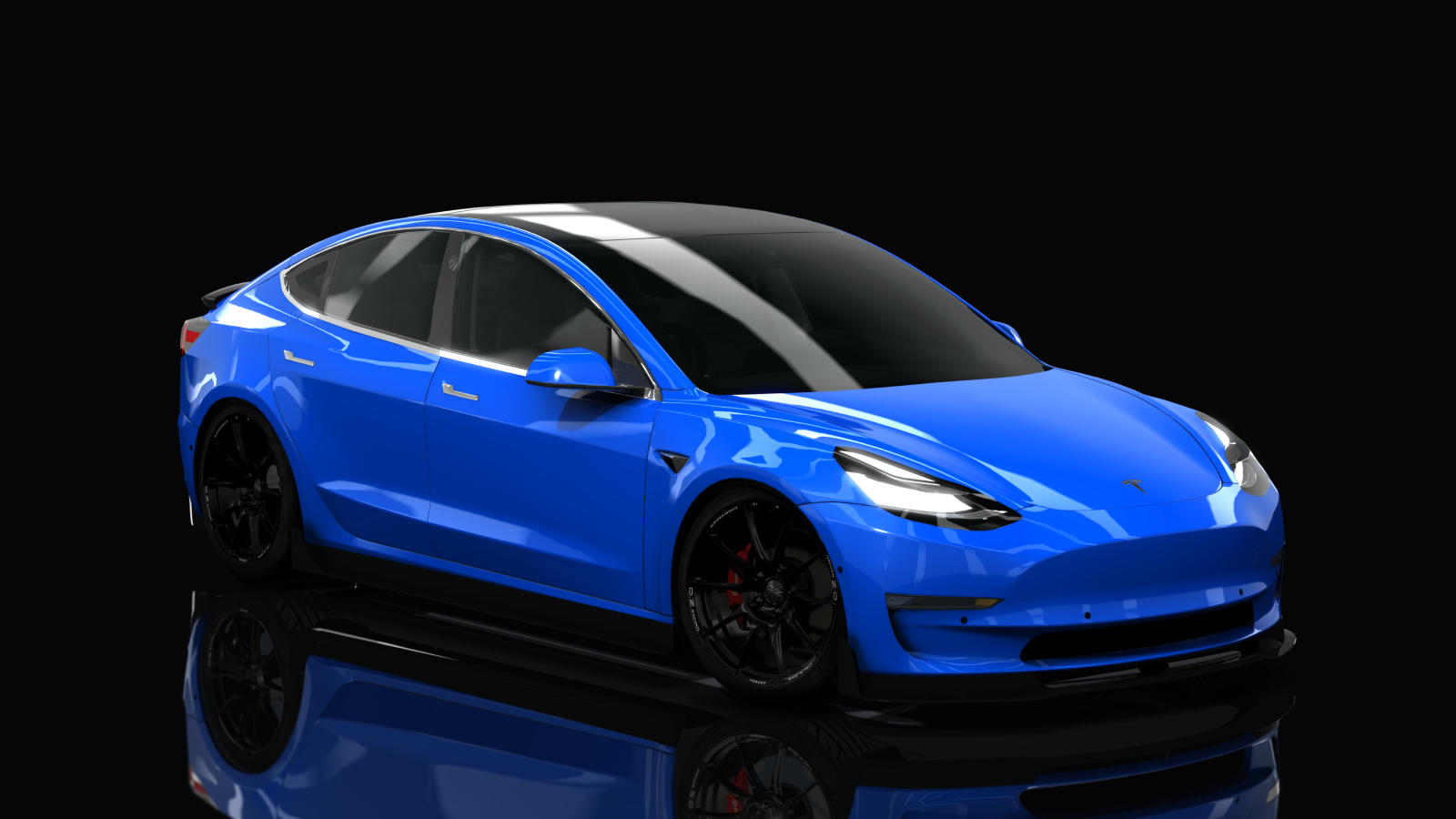 HOTHEAD21 TESLA MODEL 3 CUSTOM, skin Blue