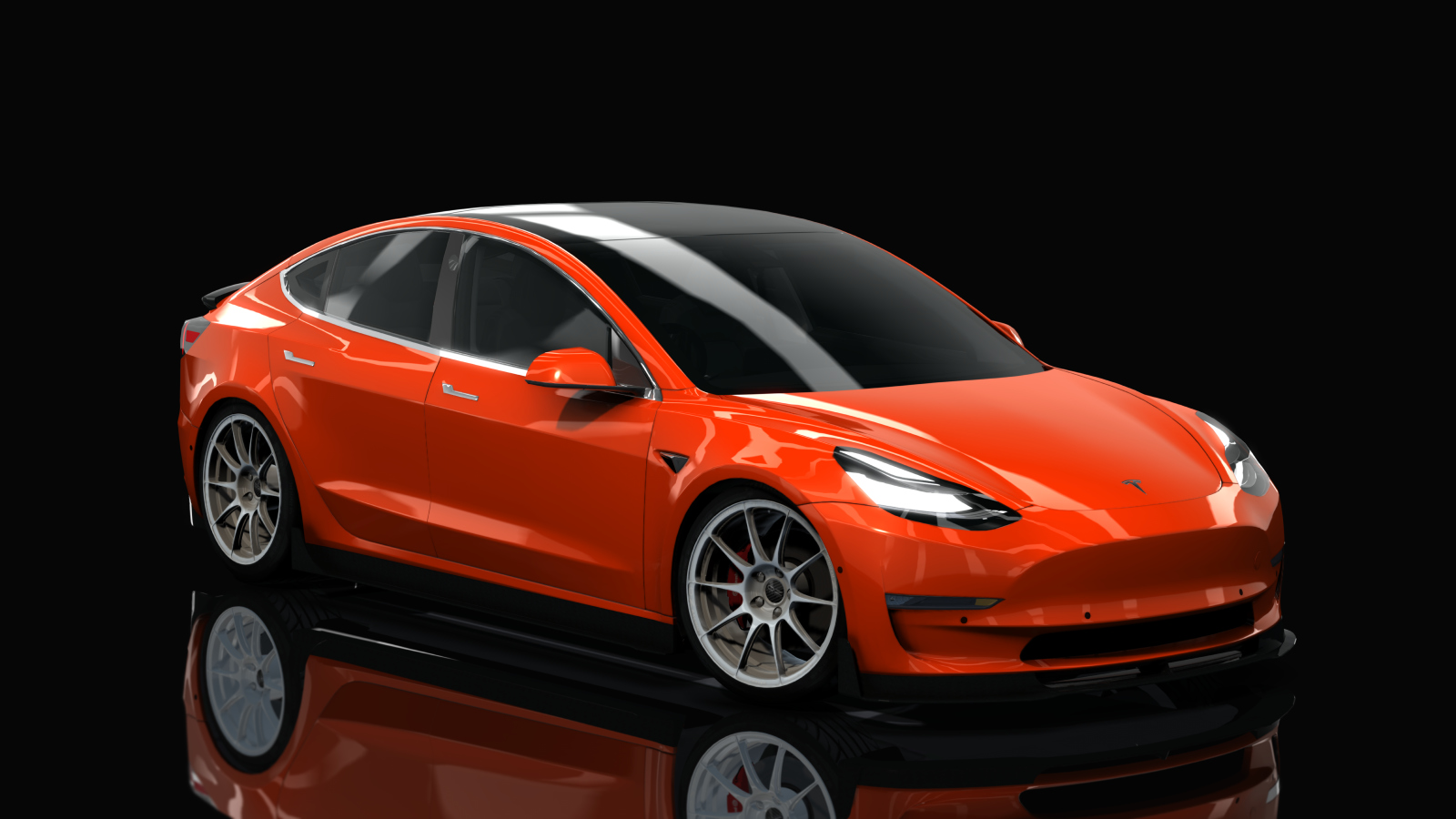 HOTHEAD21 TESLA MODEL 3 CUSTOM, skin Red