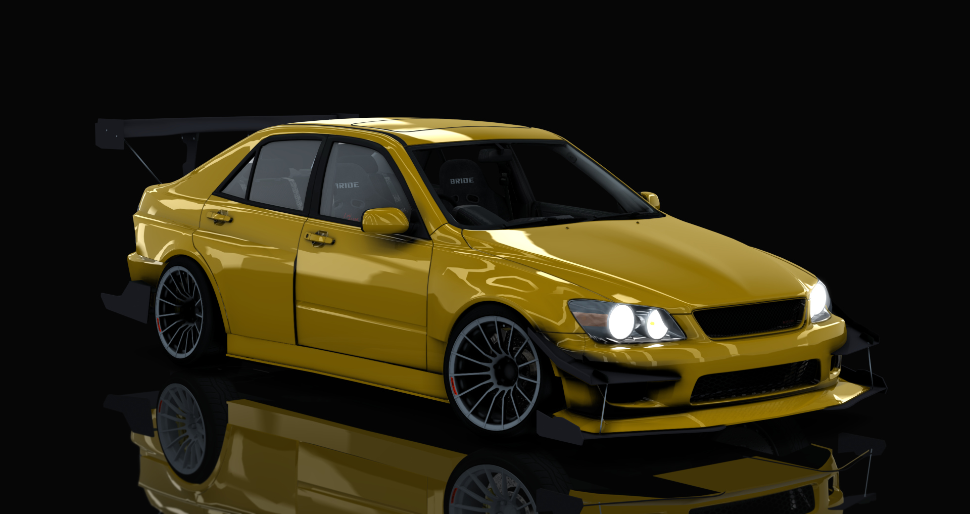 HOTHEAD21 Toyota Altezza Riyoz Racing by INFLEX, skin envy_chrome_yellow