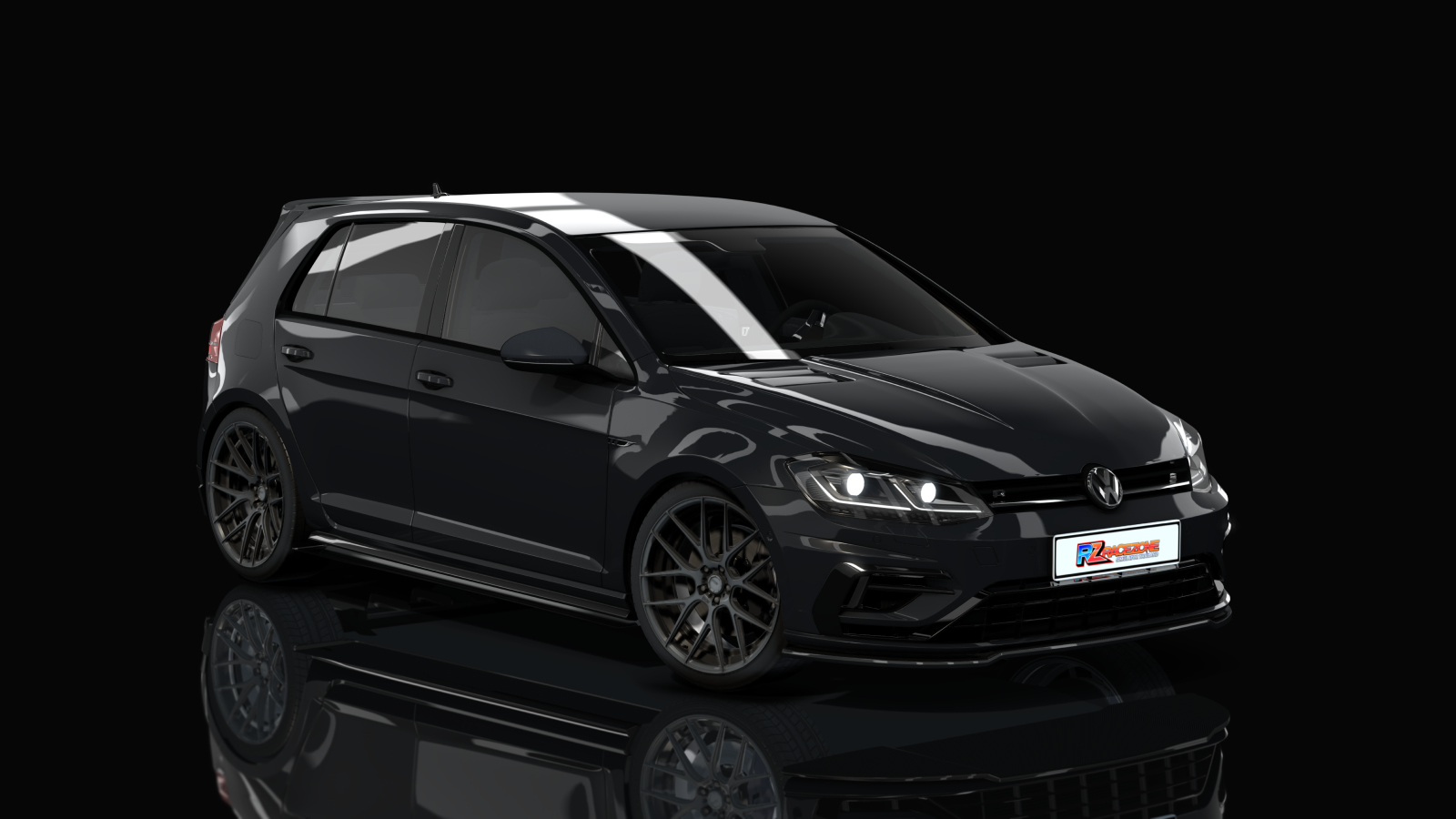 HOTHEAD21 Volkswagen Golf R, skin 04_Black_matt