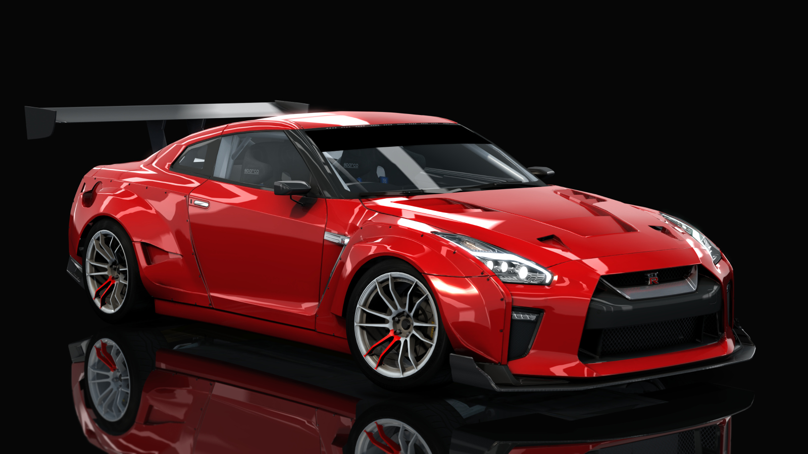HOTHEADDRIFT2.0 Nissan GT-R R35, skin 01_active_red