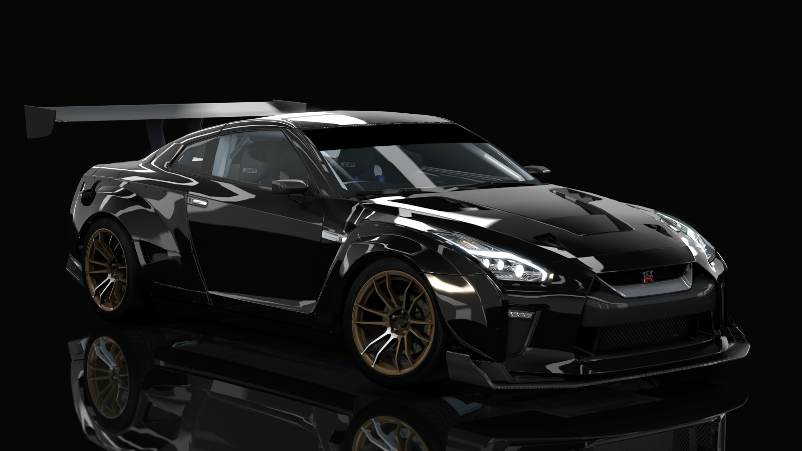 HOTHEADDRIFT2.0 Nissan GT-R R35, skin 03_black_pearl
