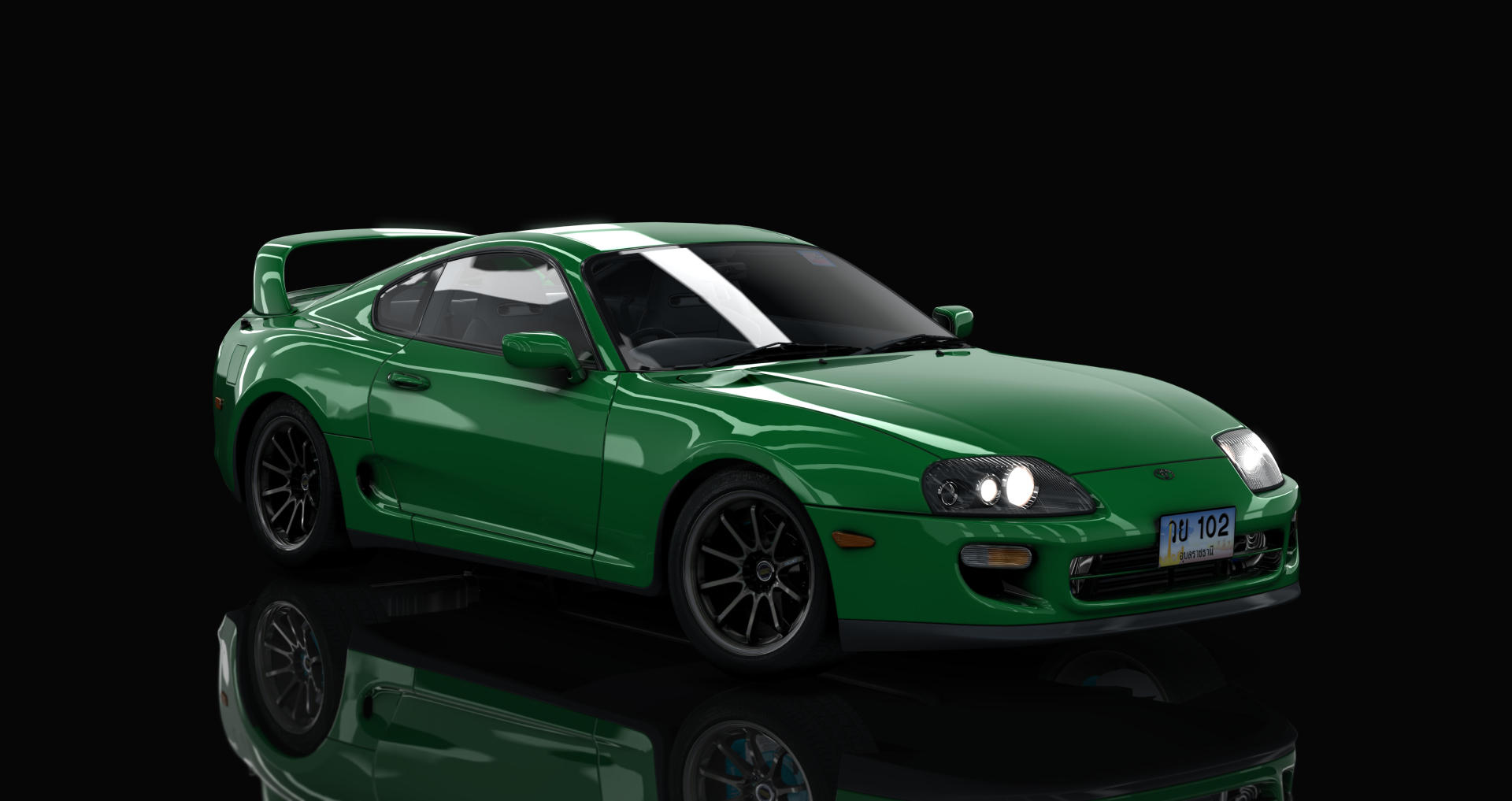 HOTHEAD21 Toyota Supra MKIV 77 by INFLEX, skin 01_dark_green_pearl_met