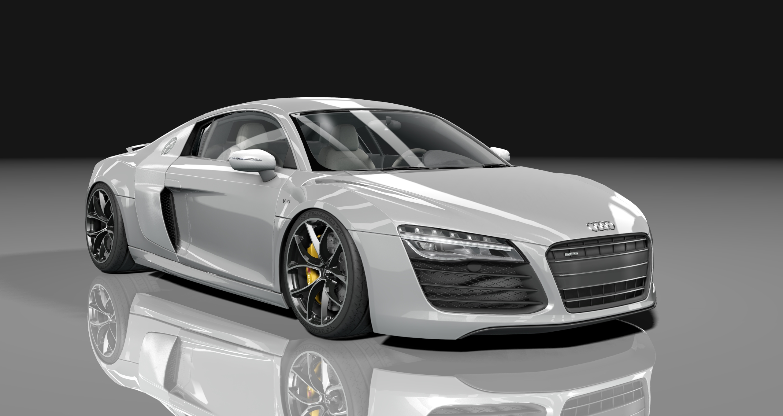 Audi R8 SheepeyBuilt, skin 06_ice_silver_metallic