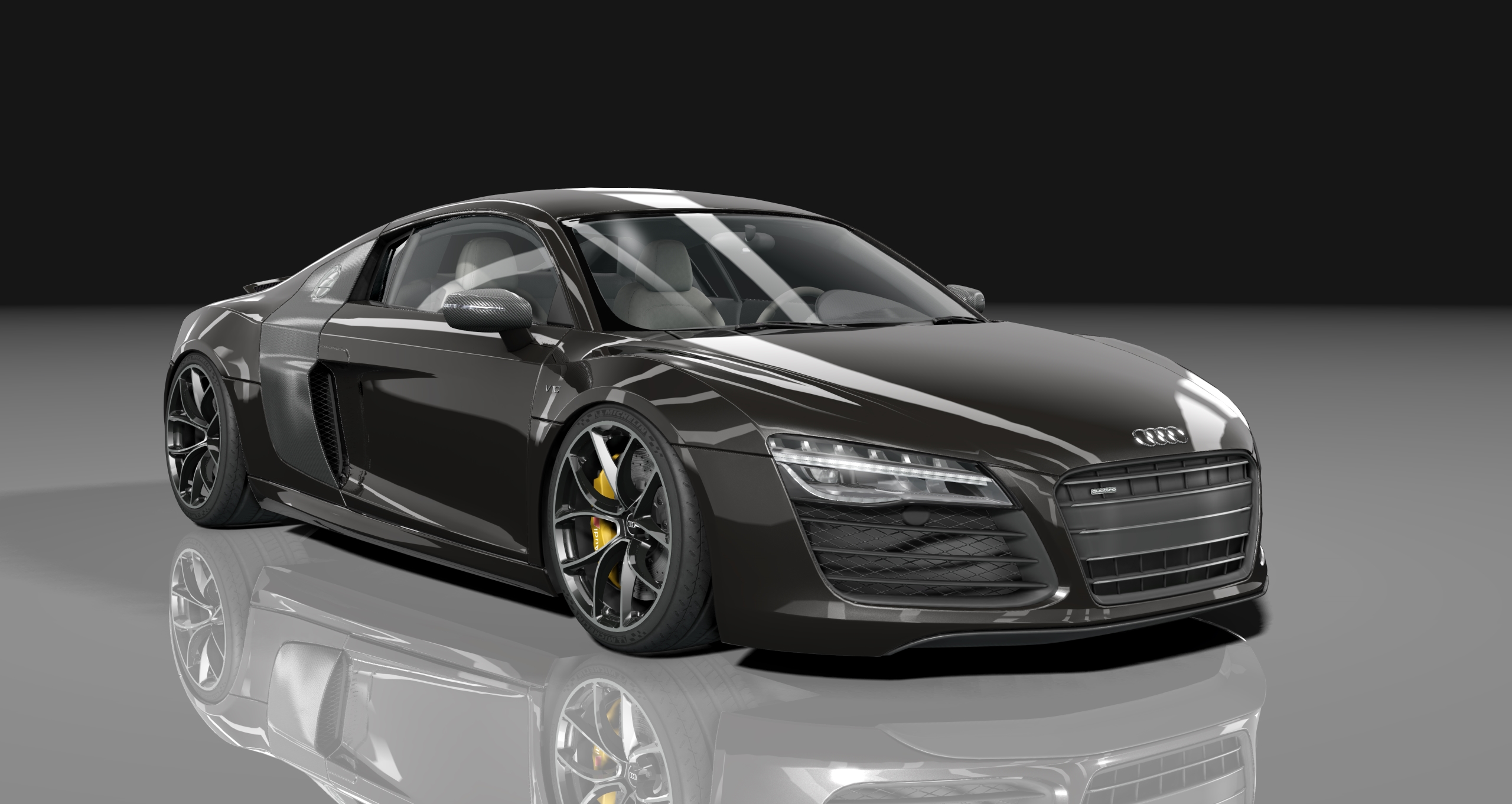 Audi R8 SheepeyBuilt, skin Panther_Black_Crystal