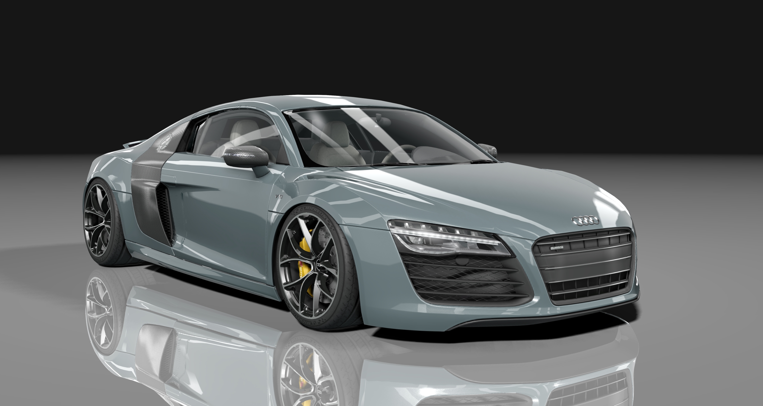 Audi R8 SheepeyBuilt, skin daytona_gray_pearl_t