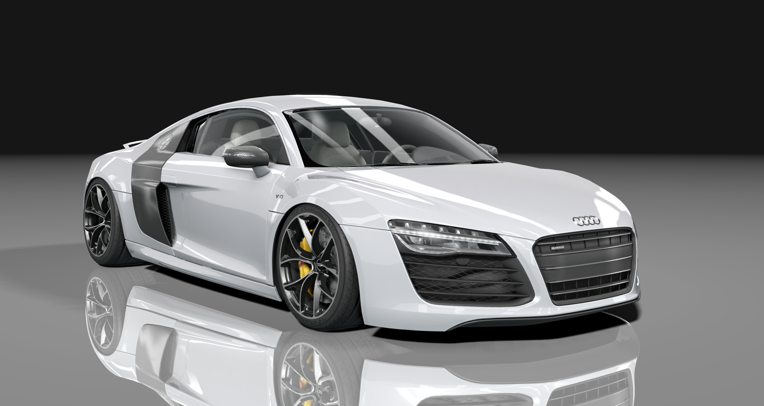 Audi R8 SheepeyBuilt, skin ice_silver_metallic_t