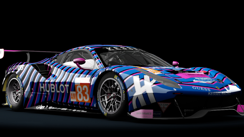 Ferrari 488 GT3, skin 2019_Kessel_Racing_83_Iron_Dames