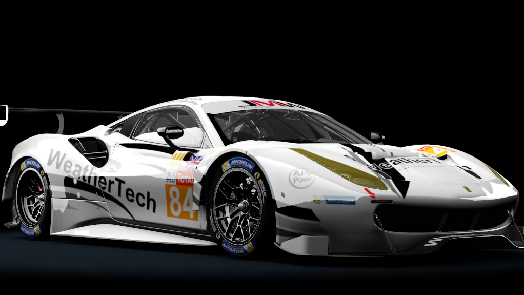 Ferrari 488 GT3, skin JMW_WeatherTech_LeMans_2018_v2