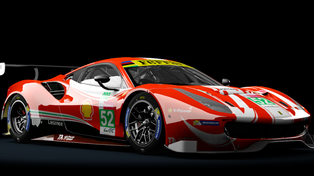 Ferrari 488 GT3, skin LeMans_2018_AFCorse_52