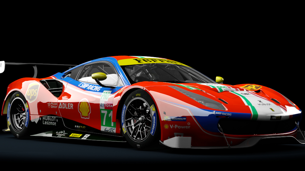 Ferrari 488 GT3, skin LeMans_2020_AFCorse_71