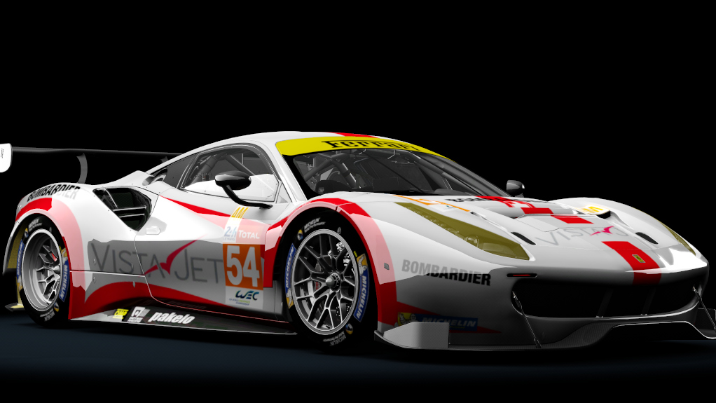 Ferrari 488 GT3, skin spiritofrace_2018