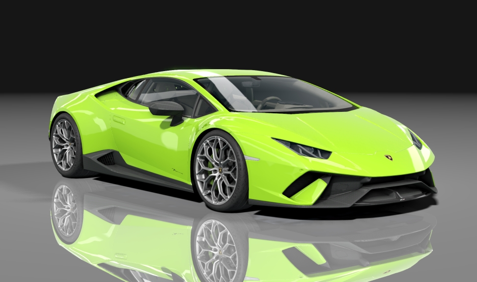 Lamborghini Huracan UGR1800, skin verde_mantis