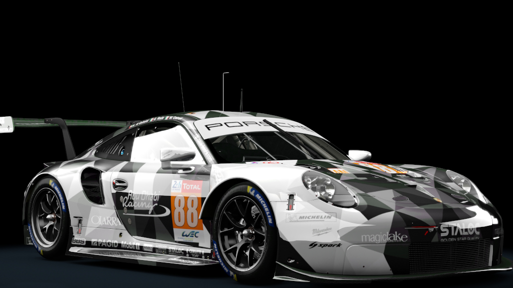 Porsche 911 RSR 2017, skin Abu_Dhabi_Proton_88_LM18