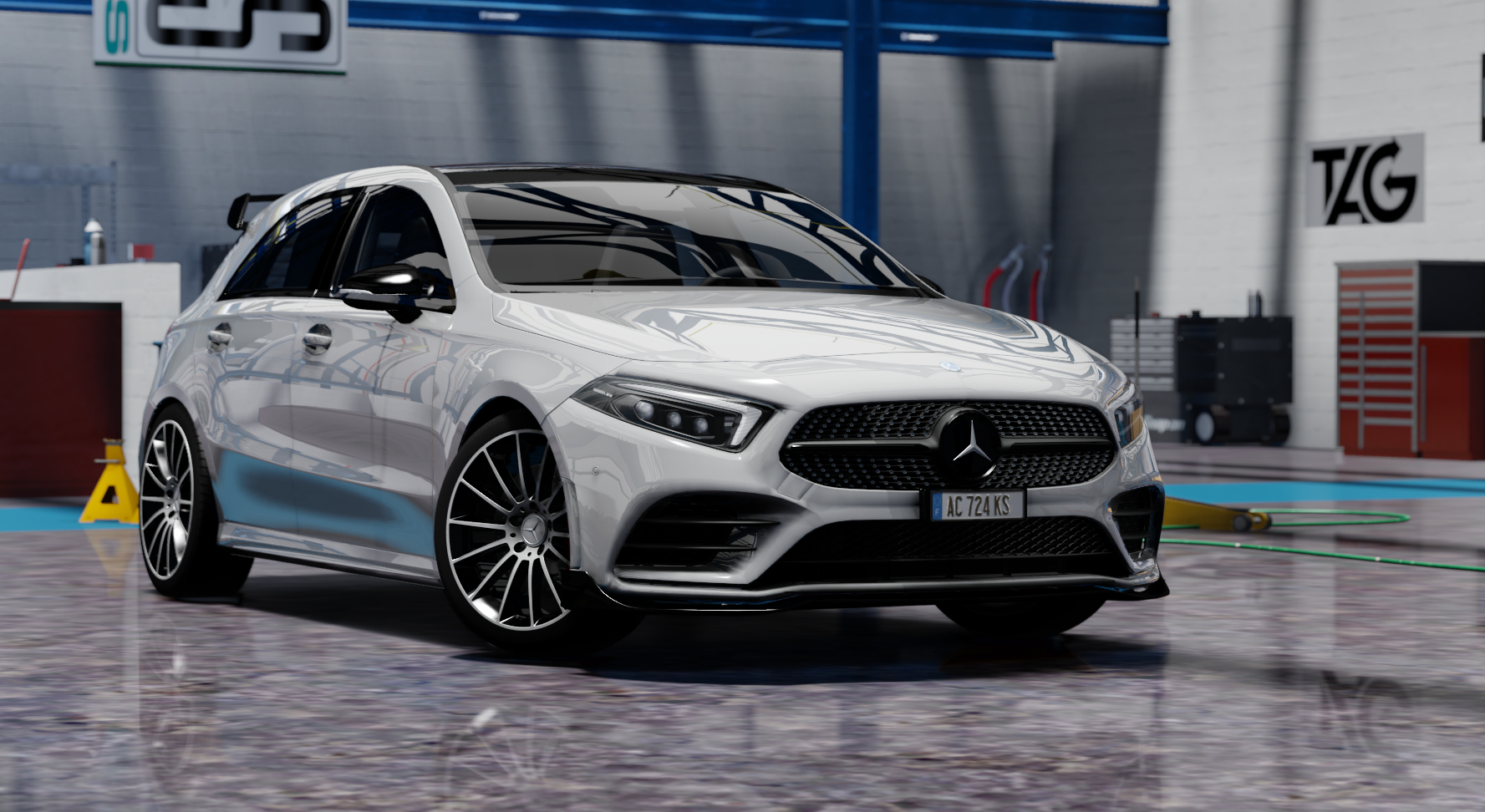 Mercedes-Benz A45s, skin Iridium Silver