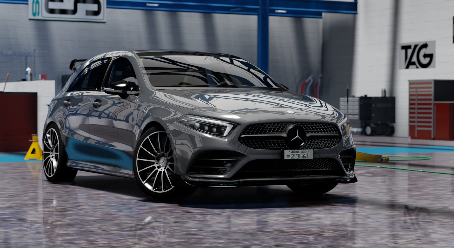 Mercedes-Benz A45s, skin Mountain Grey